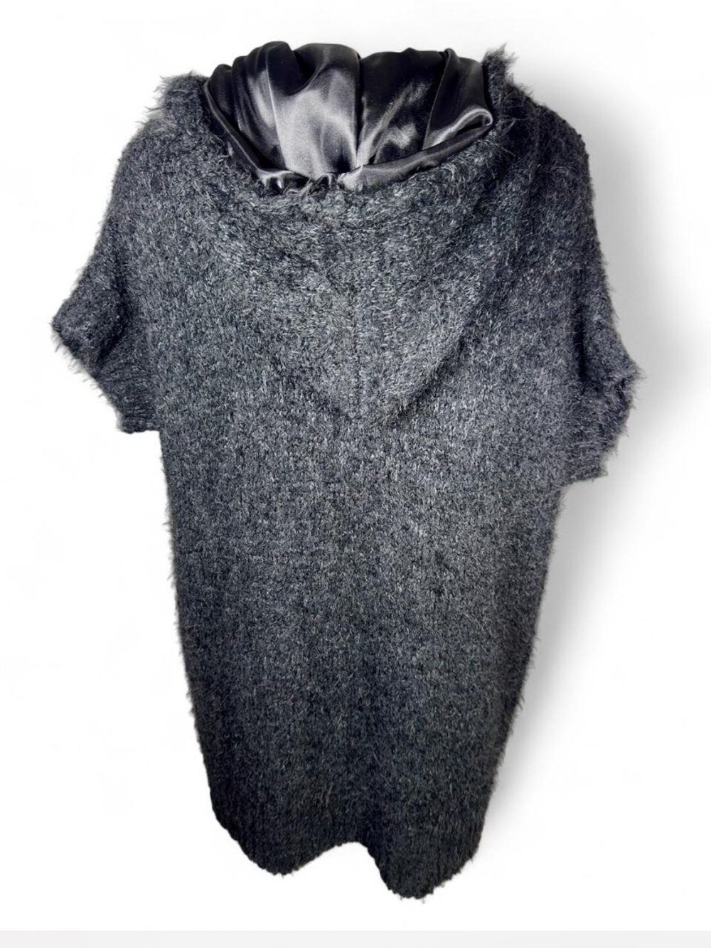 NWT Evy”s Tree The Vanessa M/L Mohair Blend Fuzzy Hooded Full Zip Long Cardigan